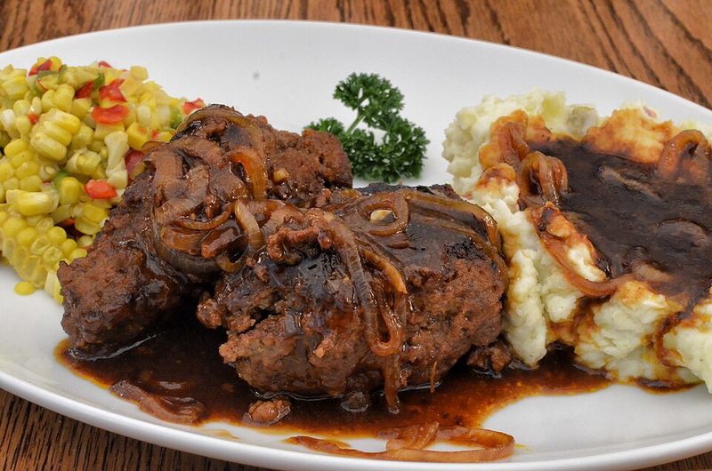 Salisbury Steak With Brown Mushroom Gravy
