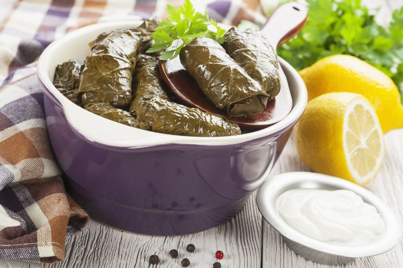 Dolmades (Stuffed Grape Leaves)