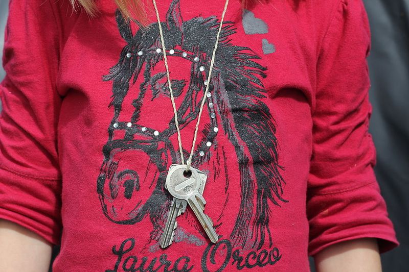 Latchkey Kids Letting Themselves In After School