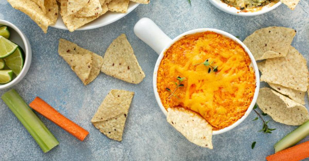 Your New Go To Bubbly Spinach Artichoke Dip