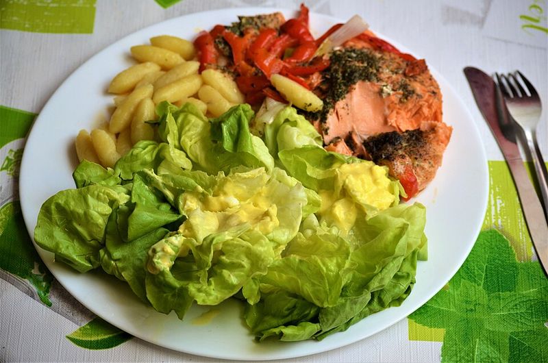 Baked Mediterranean Salmon with Paprika, Garlic, and Lemon