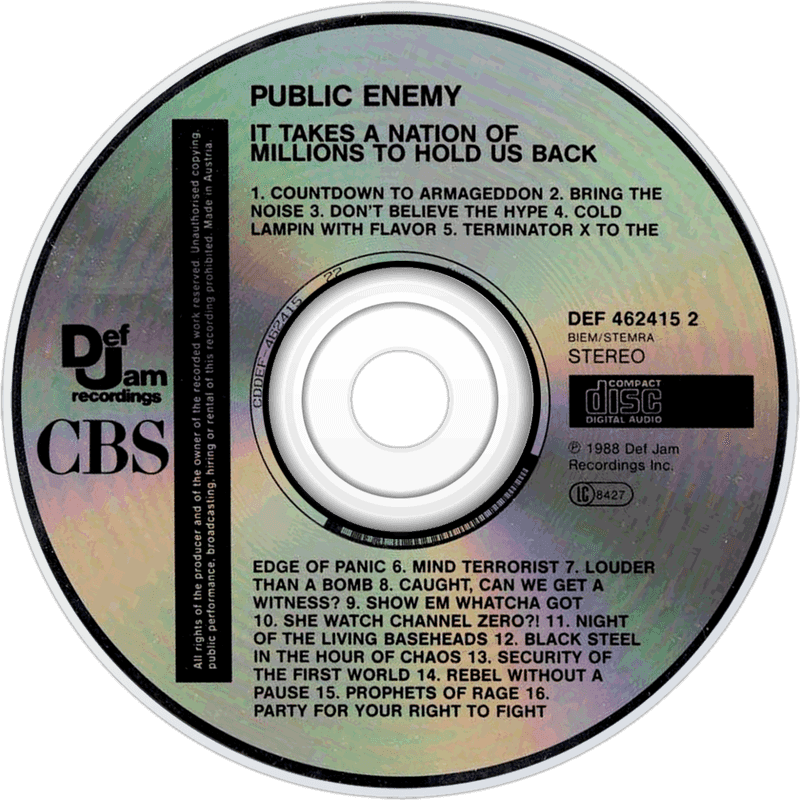 Public Enemy - It Takes a Nation of Millions to Hold Us Back (1988)