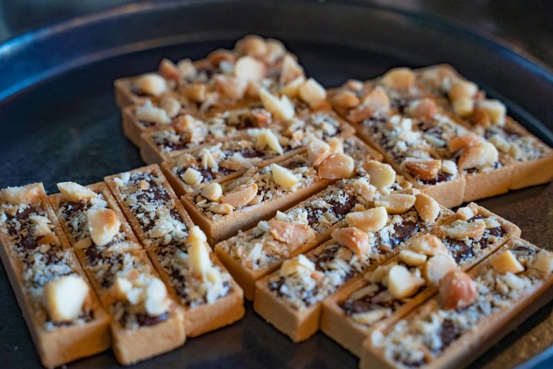 Toffee Bars with a Buttery Base