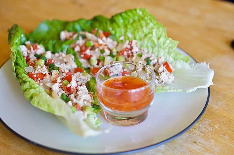 Sesame Ginger Chicken Lettuce Wraps