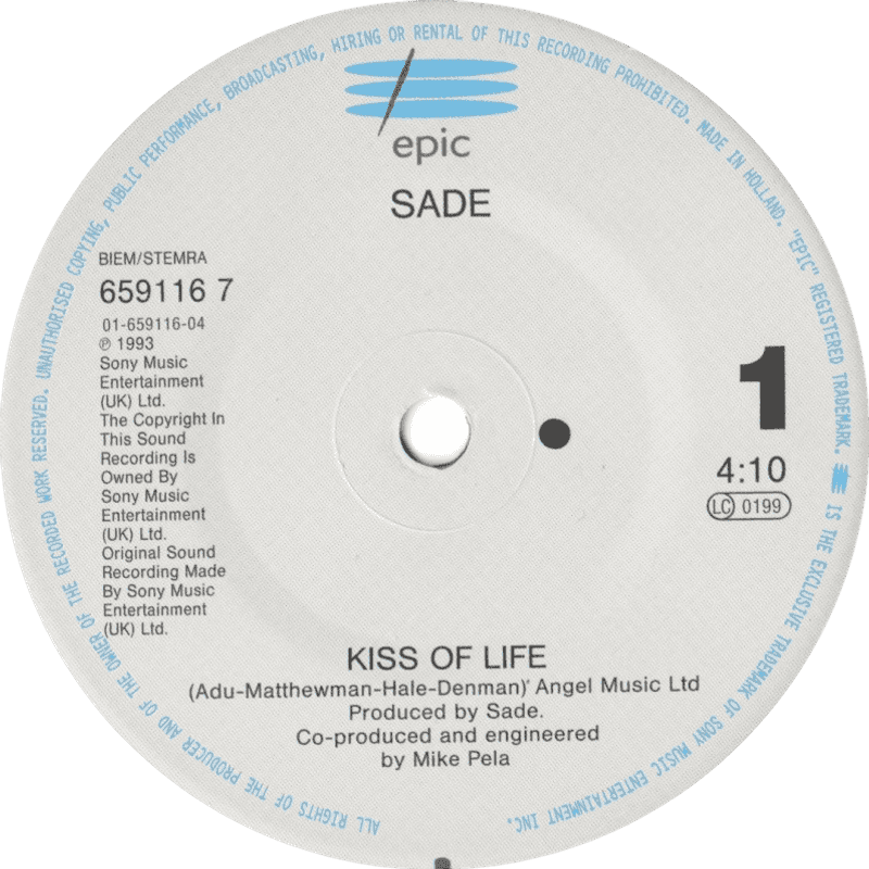 Kiss Of Life - Sade
