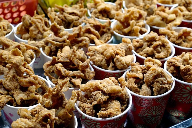 Deep-Fried Chicken Skin