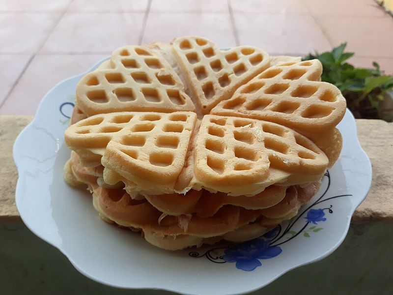Heart-Shaped Waffles