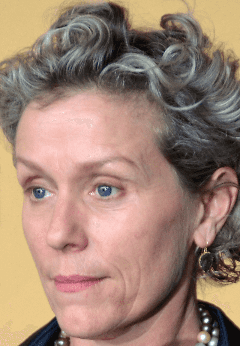 Frances McDormand Goes Makeup-Free