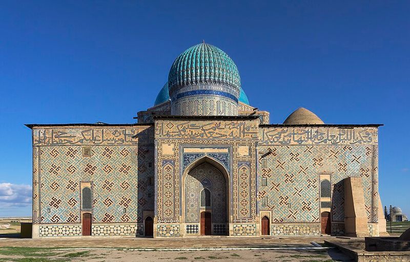 Turkestan – Spiritual center anchored by a monumental mausoleum