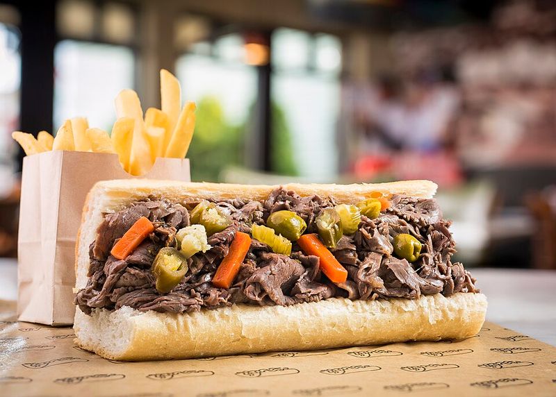 Chicago Italian Beef Sandwich