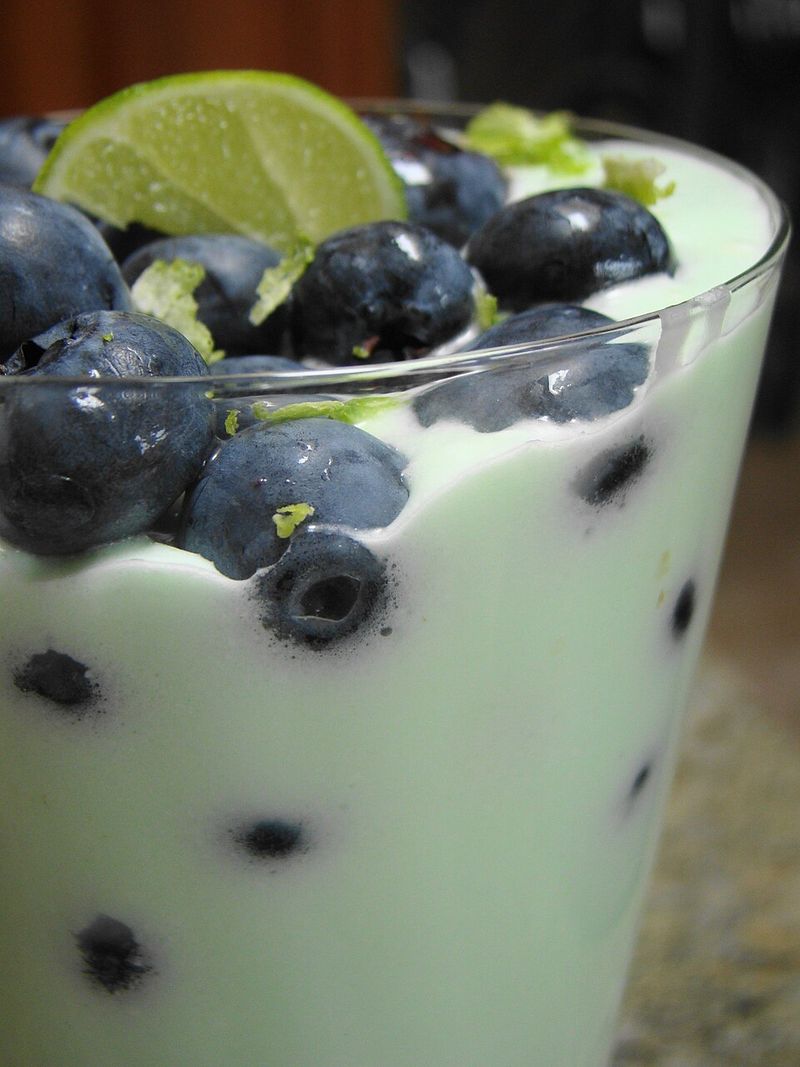 Cheesecake Parfaits with Blueberry Pie Filling