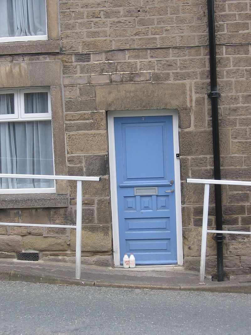 Milk Bottles Delivered To The Doorstep