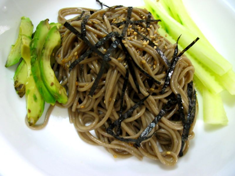 Sesame Soba Noodle Salad With Edamame