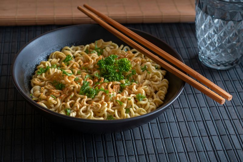 Peanut Noodle Cup with Quick Sesame Sauce