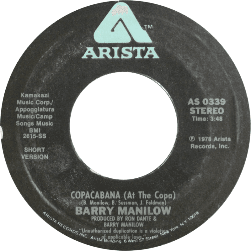 Copacabana At the Copa by Barry Manilow