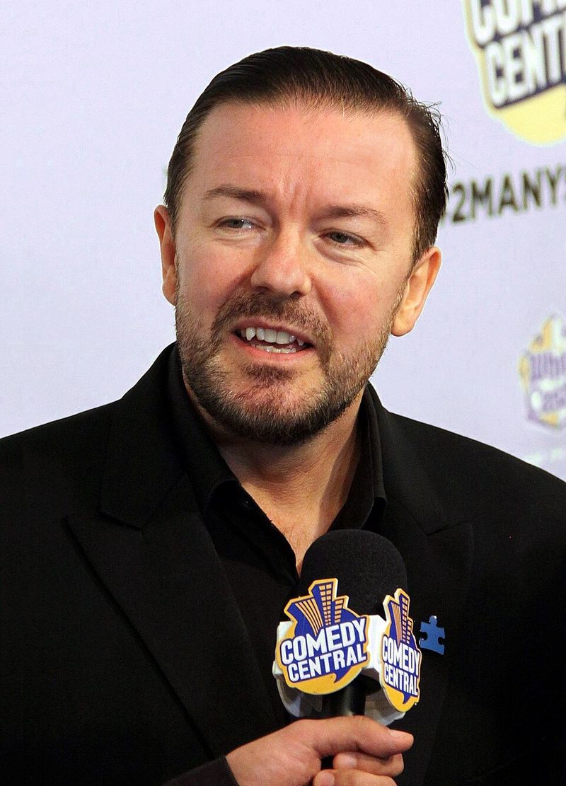 Ricky Gervais and Jane Fallon