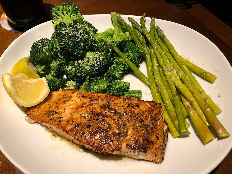 Honey Glazed Salmon with Asparagus