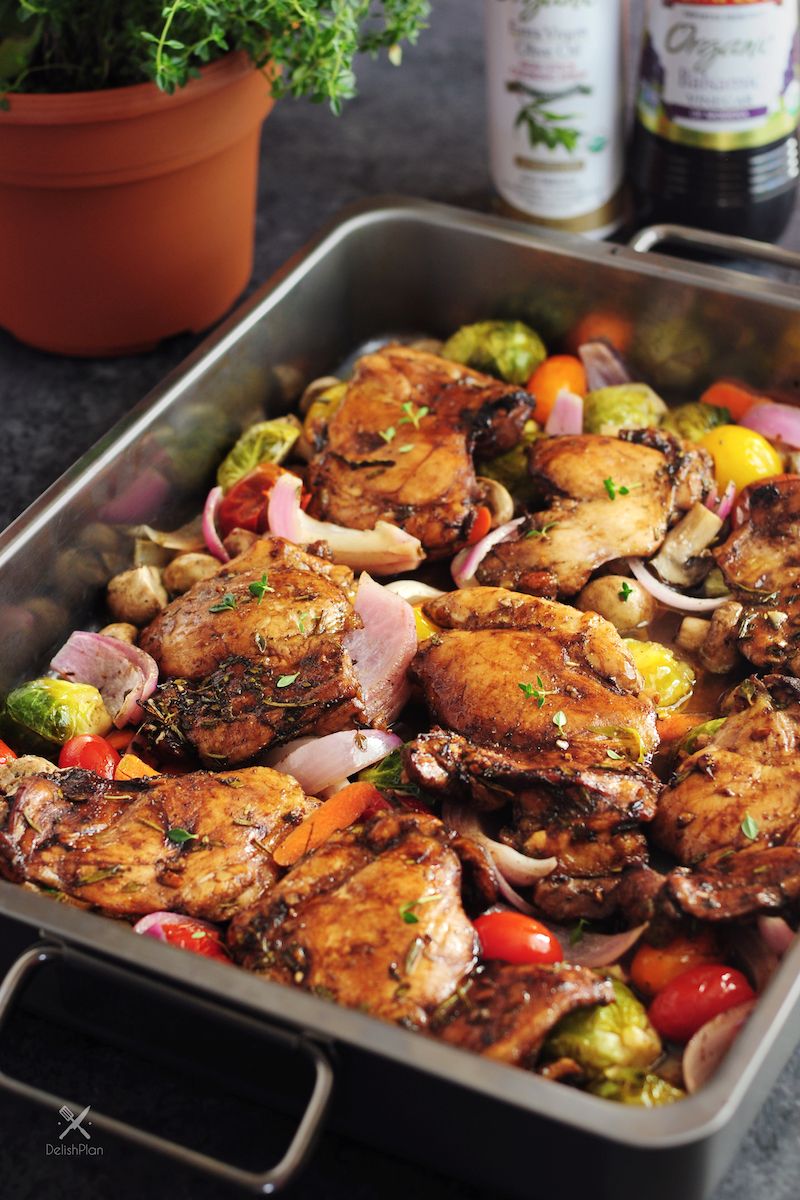 Balsamic Glazed Chicken and Vegetables