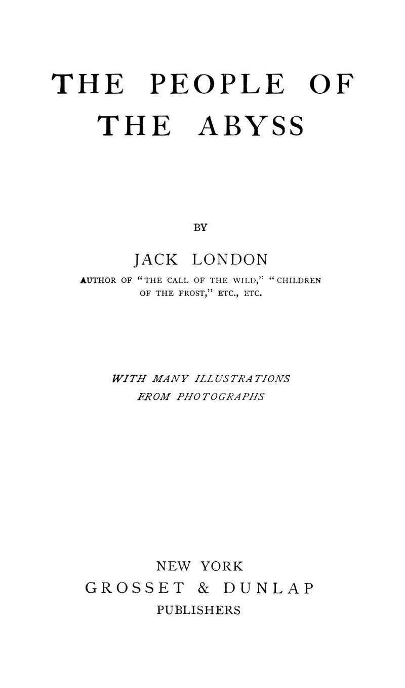 The People Of The Abyss (Jack London)