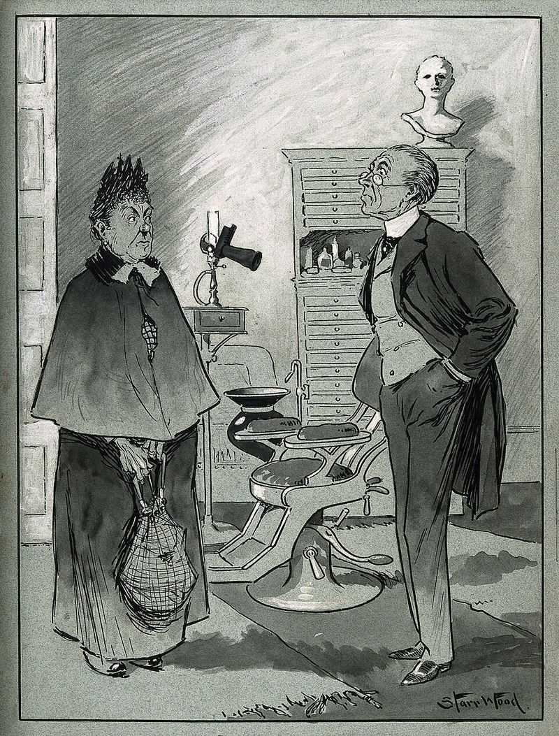 Nervous Older Dental Patient