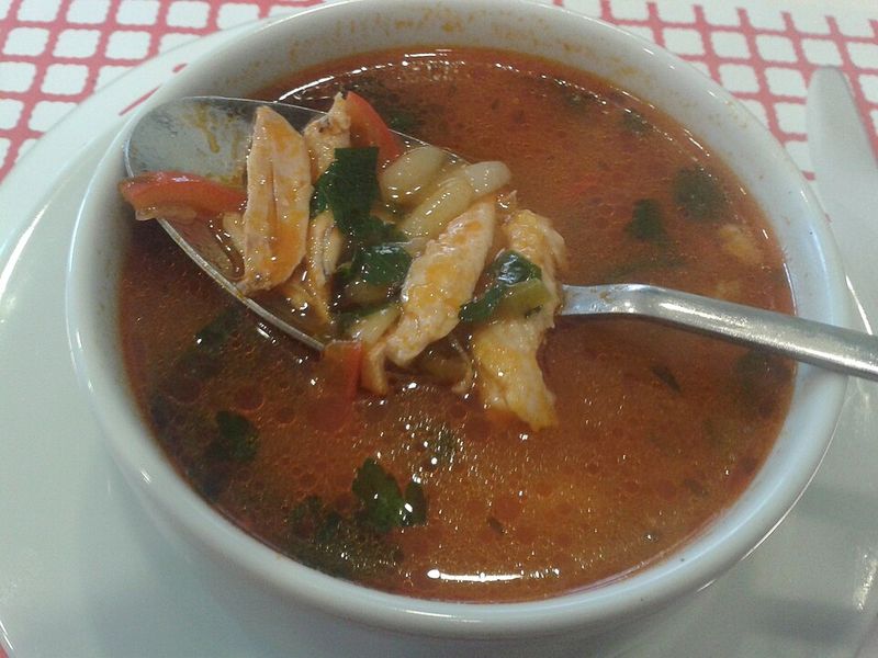 Lemony Chicken Orzo Soup With Spinach