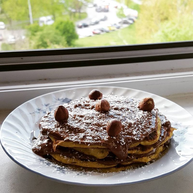 Nutella-Stuffed Pancakes