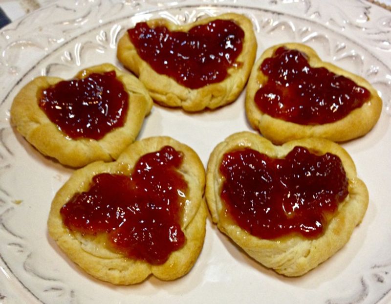 Heart Thumbprint Cookies
