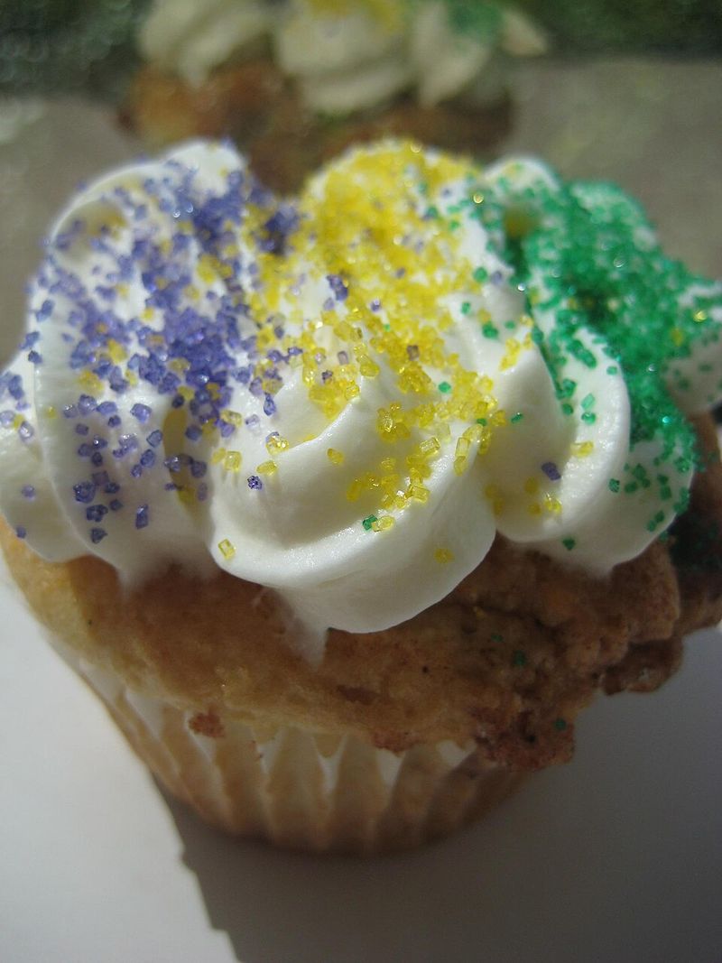 Mardi Gras Cupcakes