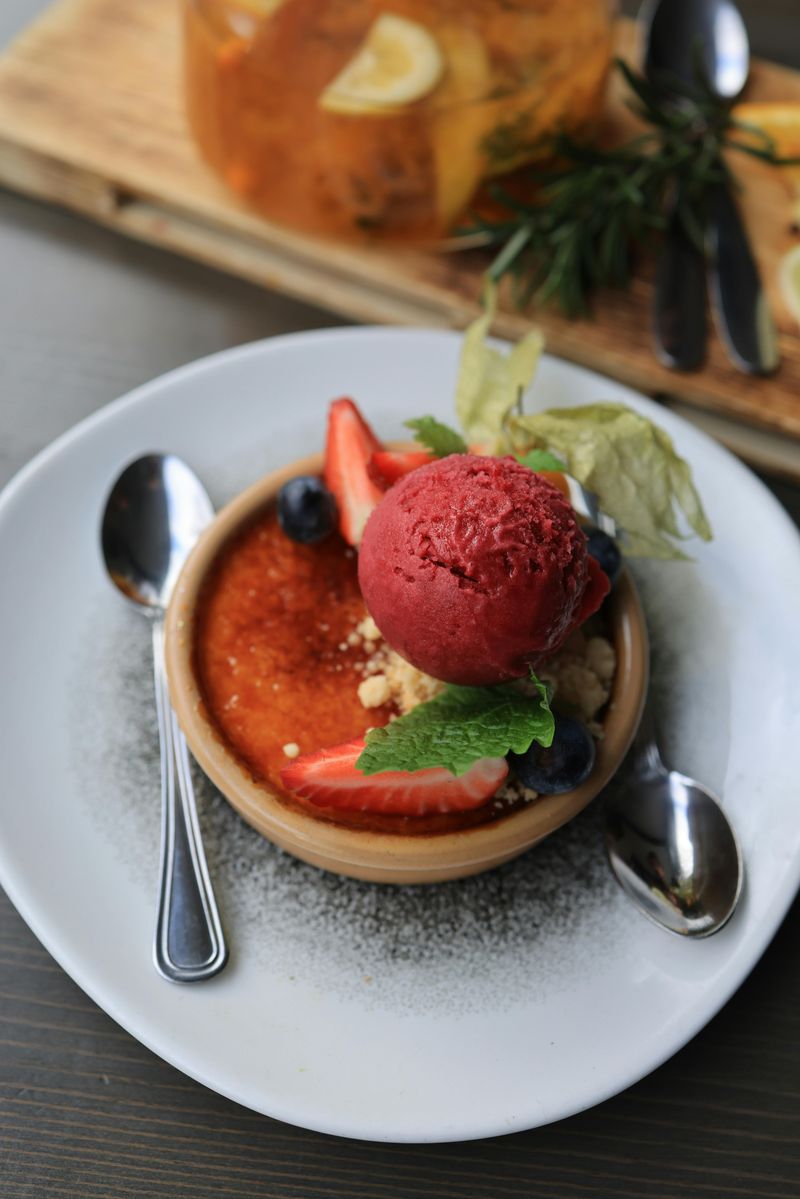 Peach Sorbet-Style Dessert