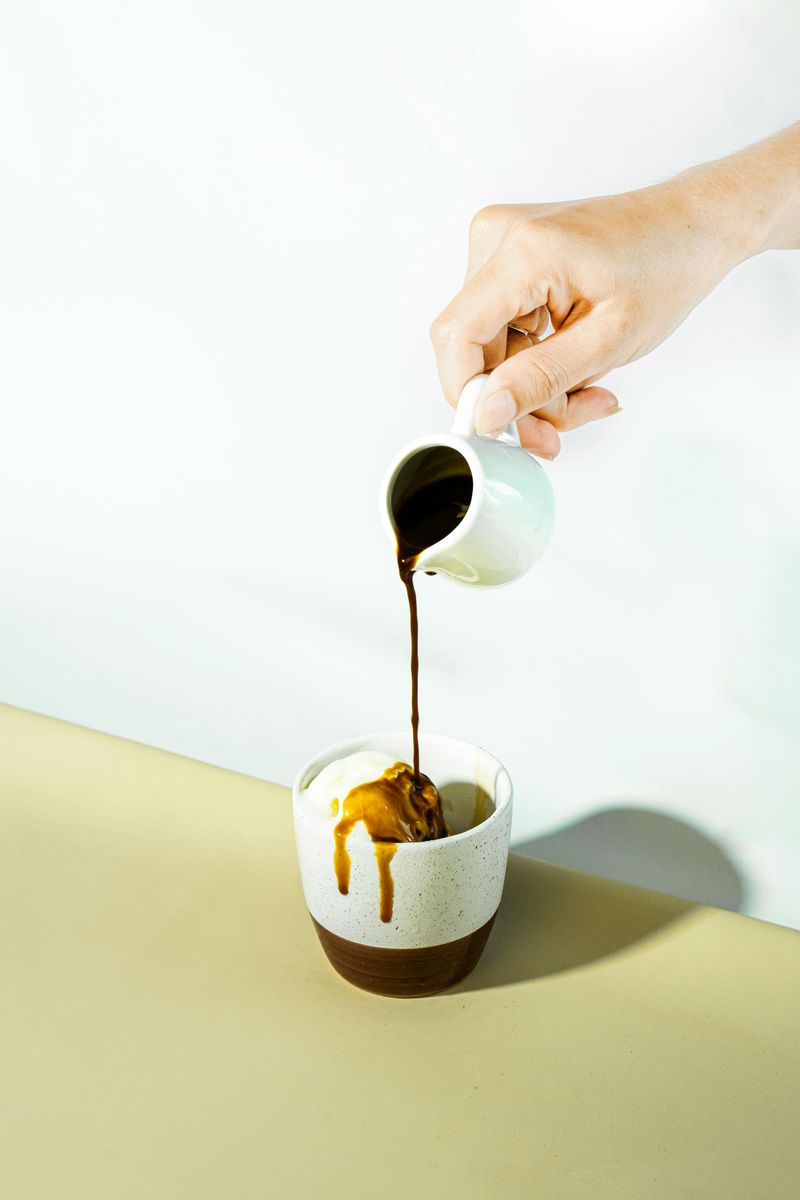 Ice Cream with Coffee Dusting