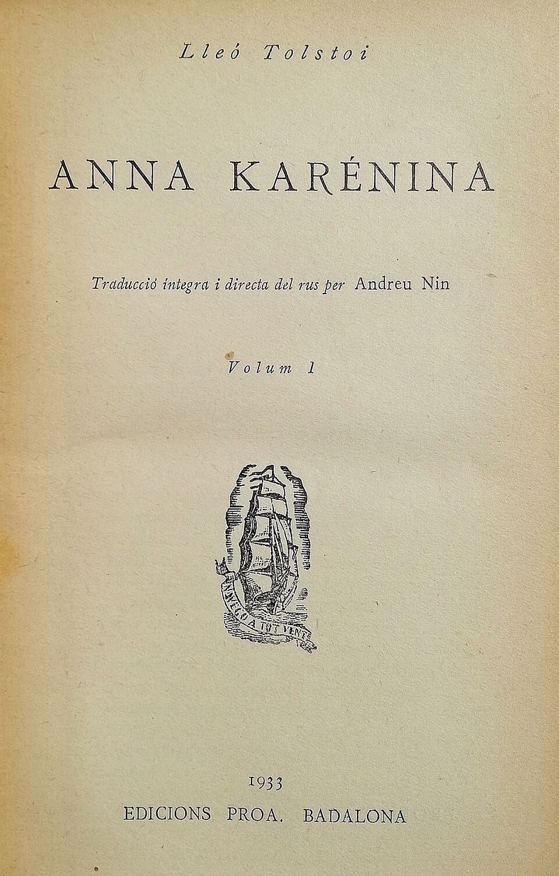 Anna Karenina by Leo Tolstoy