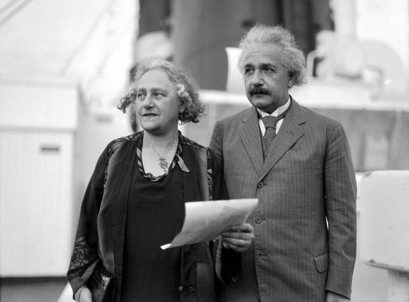 Albert Einstein And Elsa Einstein