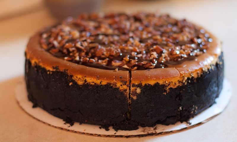 Mini Turtle Cheesecakes