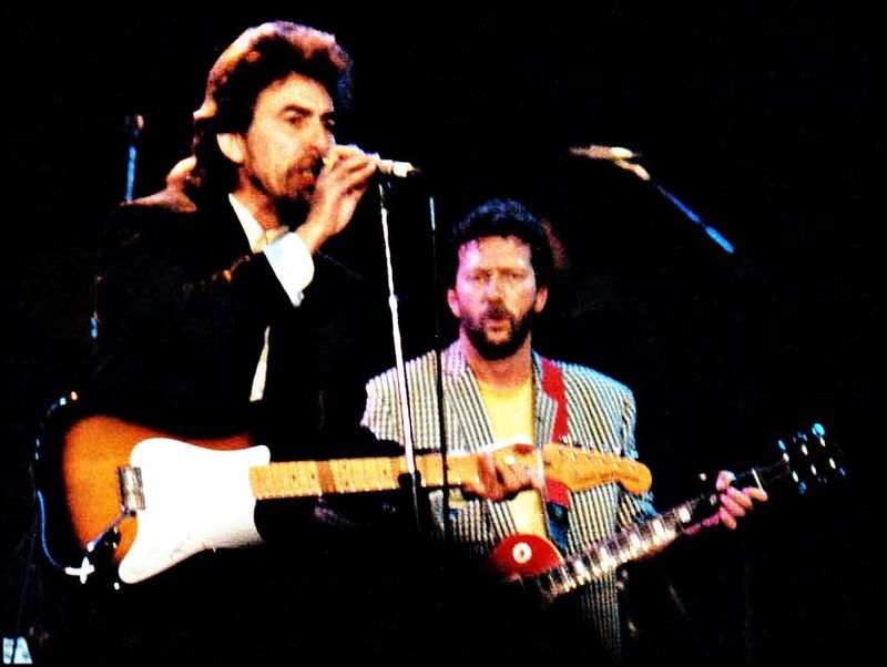 Harrison On Stage At The Prince’s Trust Rock Gala In 1987