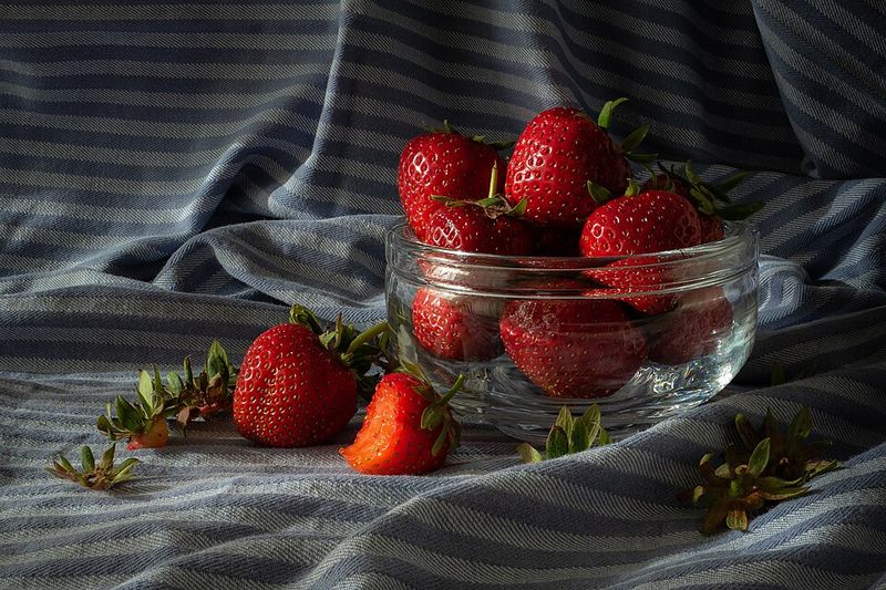 Strawberries Set The Scene