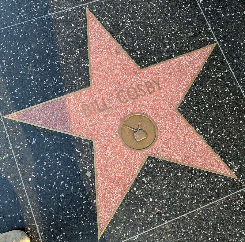 Bill Cosby's Star Becomes A Protest Canvas