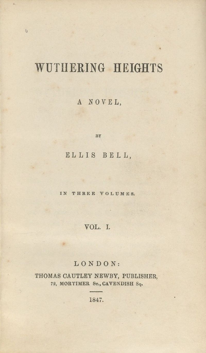 Book First Appeared In 1847 Under Pen Name