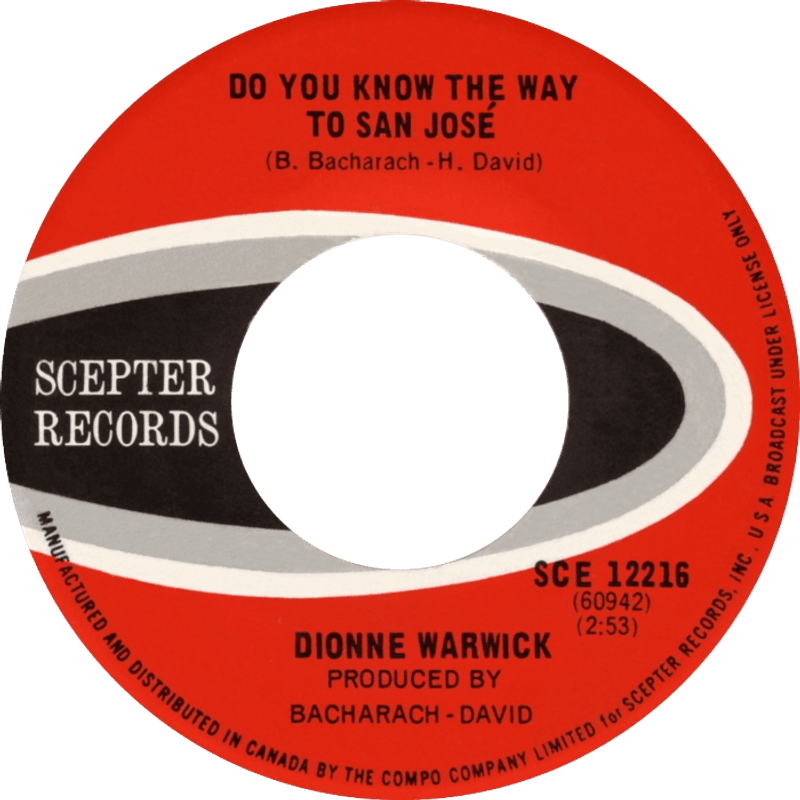 Do You Know the Way to San Jose — Dionne Warwick (1968)