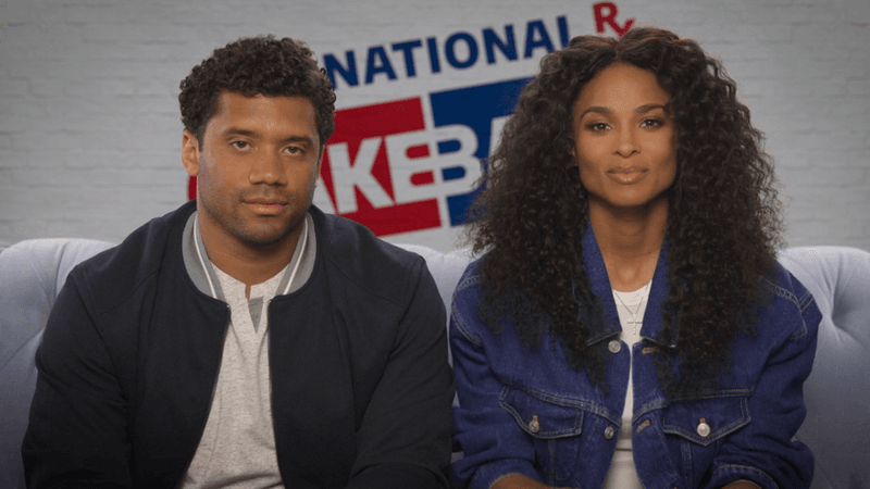 Ciara and Russell Wilson