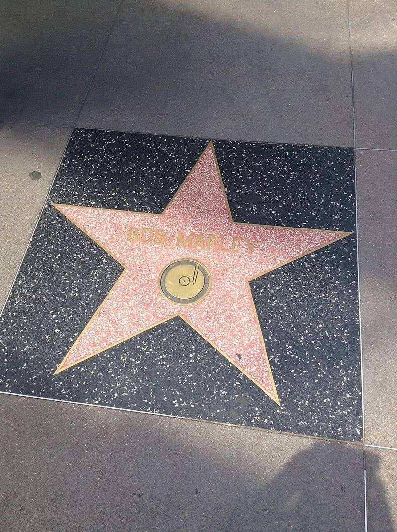 Bob Marley's Star Chipped By Heavy Object