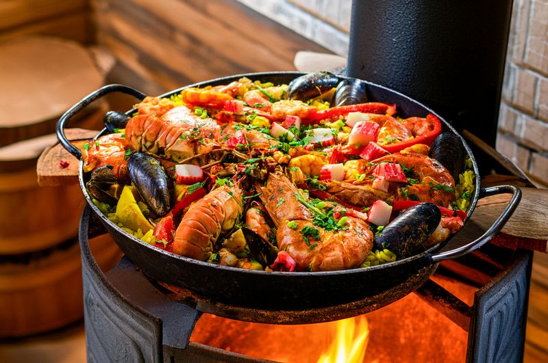 Under-the-Sea Seafood Paella — The Little Mermaid