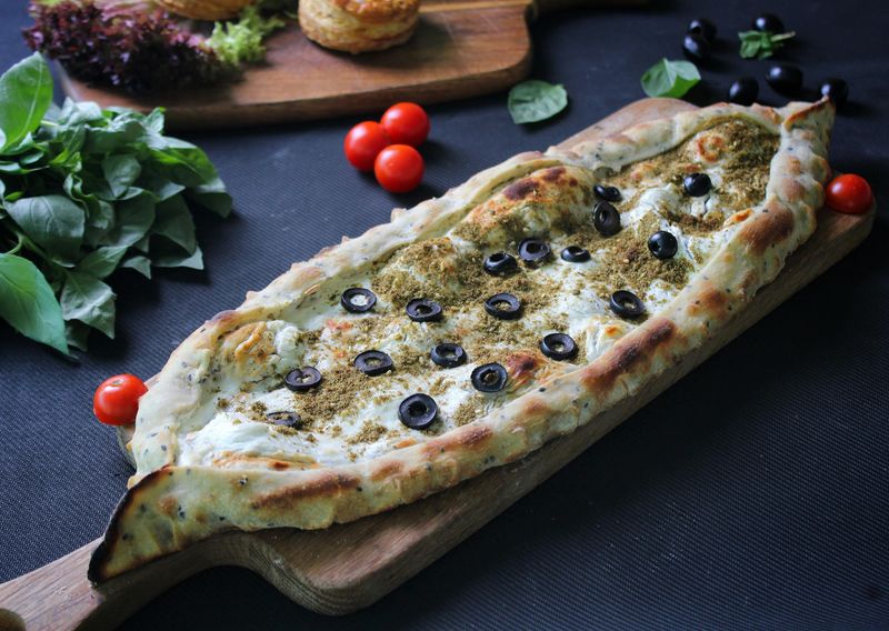 Artichoke and Olive Flatbread