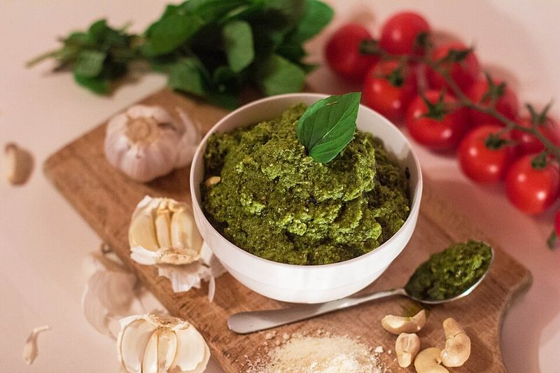 Pesto Cream Cheese Dip