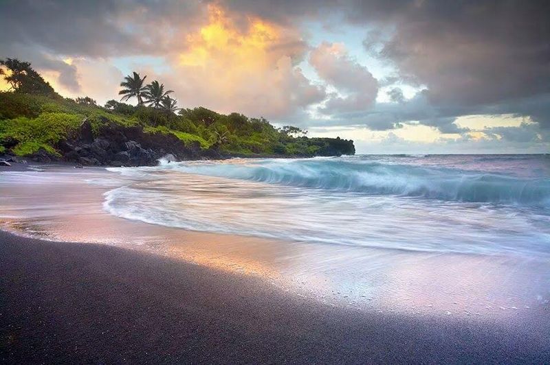 Places To Explore: Waiʻānapanapa State Park (Black Sand Beach Area)
