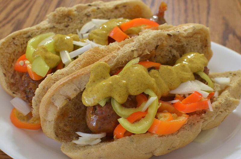 Sausage And Peppers Hoagie