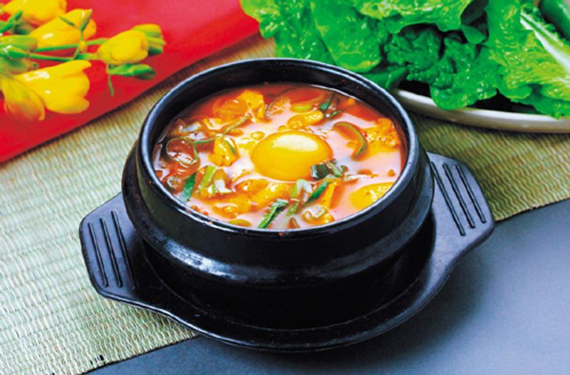 Sundubu-jjigae (Soft Tofu Stew)