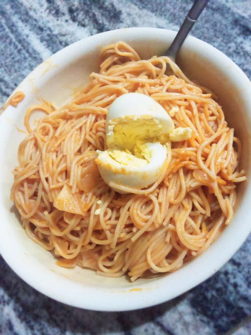 Spaghetti And Egg