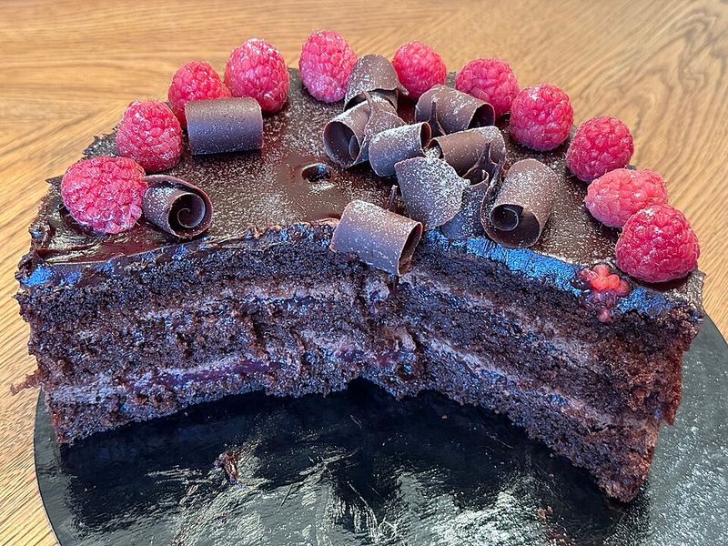 Chocolate Raspberry Layer Cake