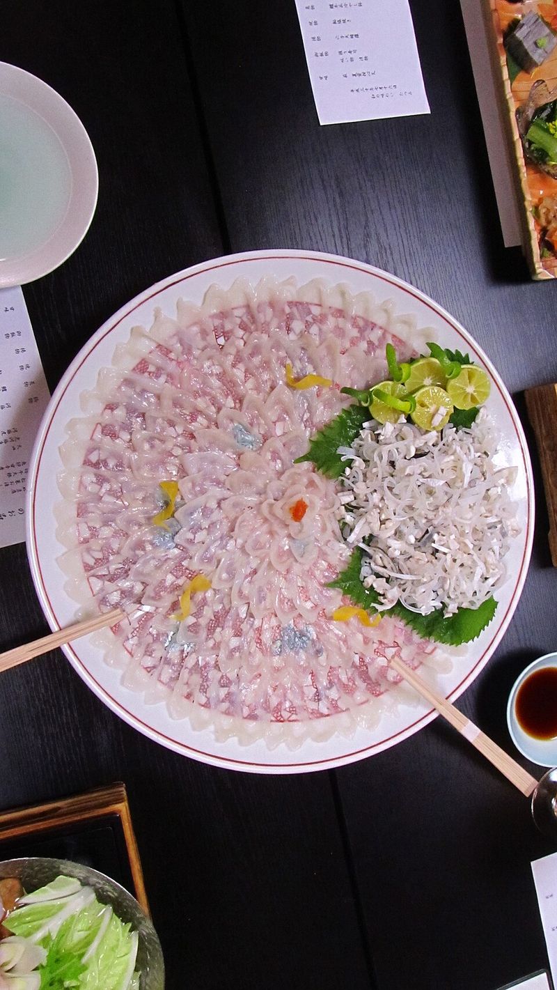 Fugu Sashimi (Pufferfish)