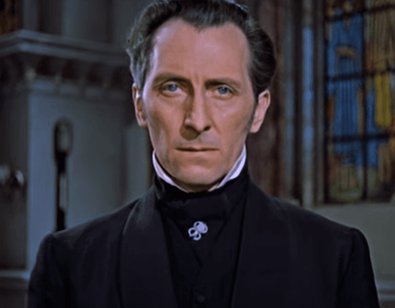 Peter Cushing as Van Helsing